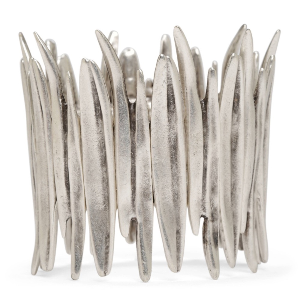 Handmade Fire Pewter Bracelet